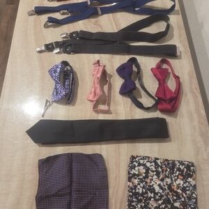 Elegant Black Tie and Accessories Set